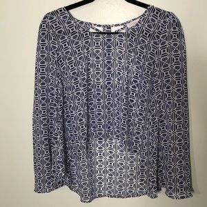 Blu Pepper bell sleeve blouse
